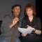 Poet-performer Susanna Rich confers with director Ernest Wiggins during a rehearsal of her one-woman show, “ashes ashes.” Photos by Morton Rich
